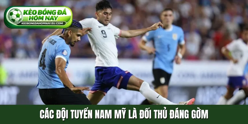 Các đội tuyển Nam Mỹ là đối thủ đáng gờm