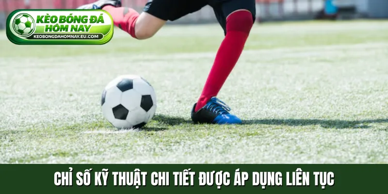 Chỉ số kỹ thuật chi tiết được áp dụng liên tục