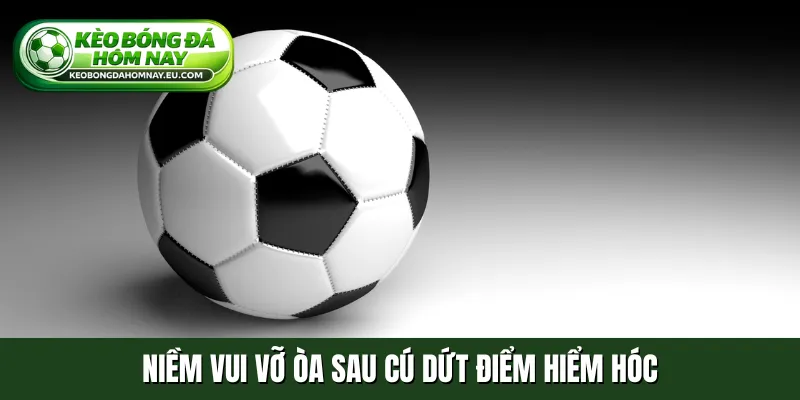 Niềm vui vỡ òa sau cú dứt điểm hiểm hóc