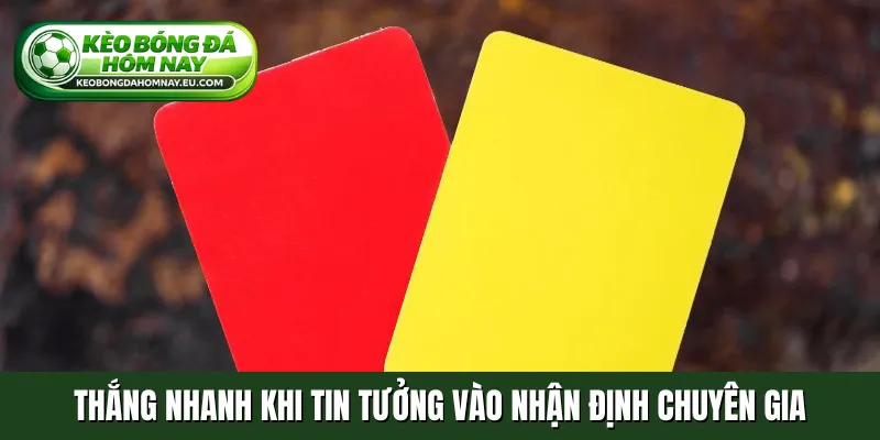 Thắng nhanh khi tin tưởng vào nhận định chuyên gia