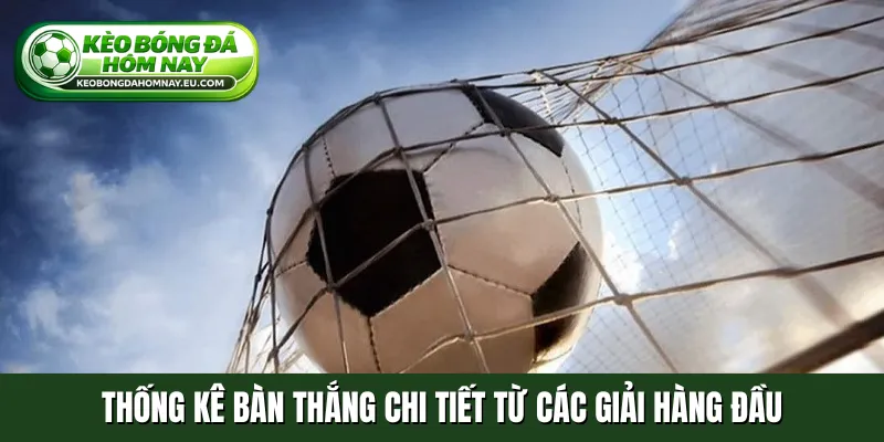 Thống kê bàn thắng chi tiết từ các giải hàng đầu