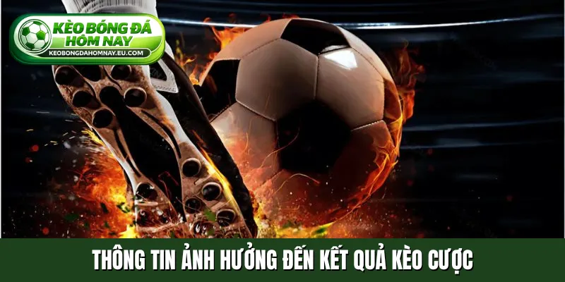 Thông tin ảnh hưởng đến kết quả kèo cược